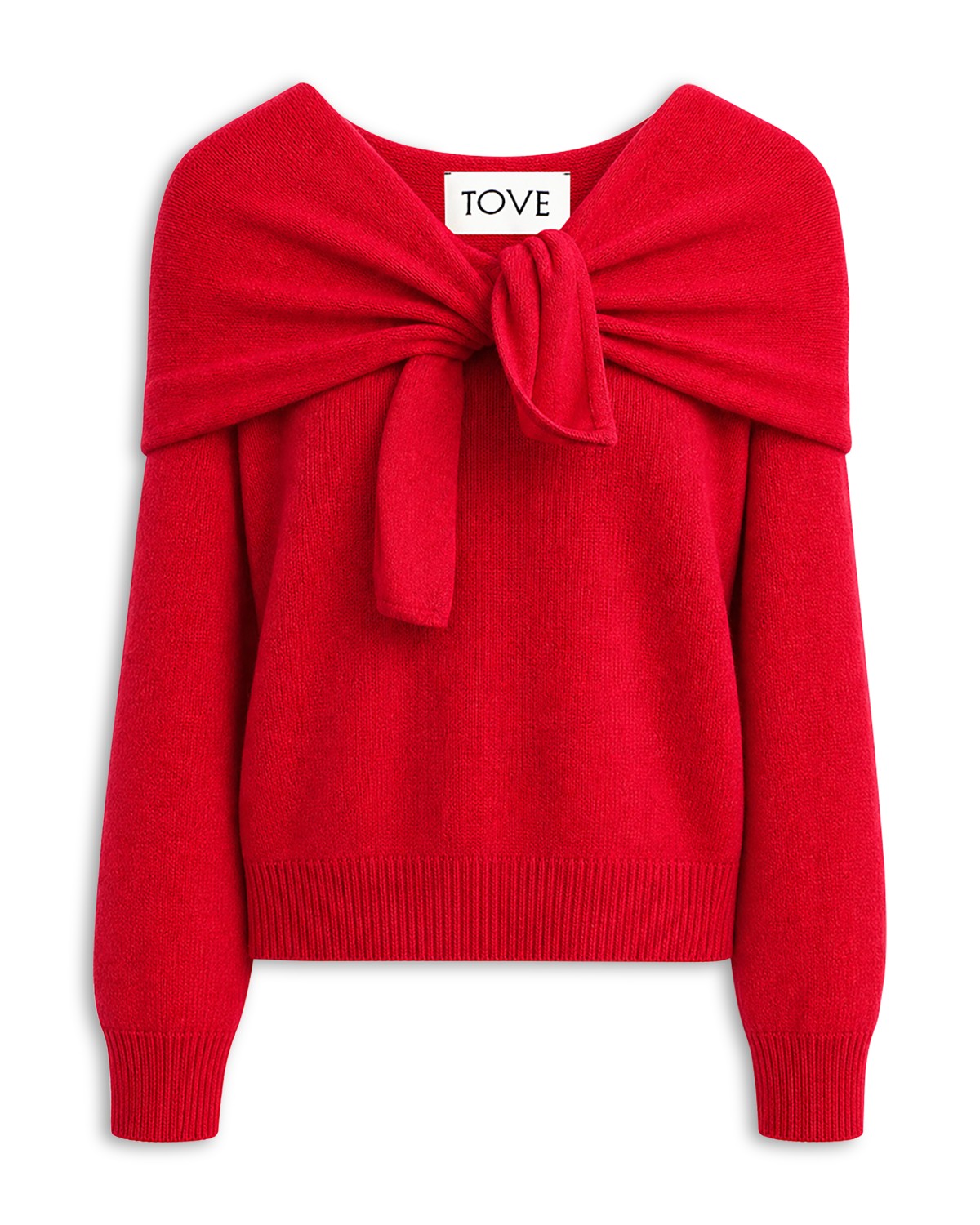 Malia Cashmere Tie-Front Sweater