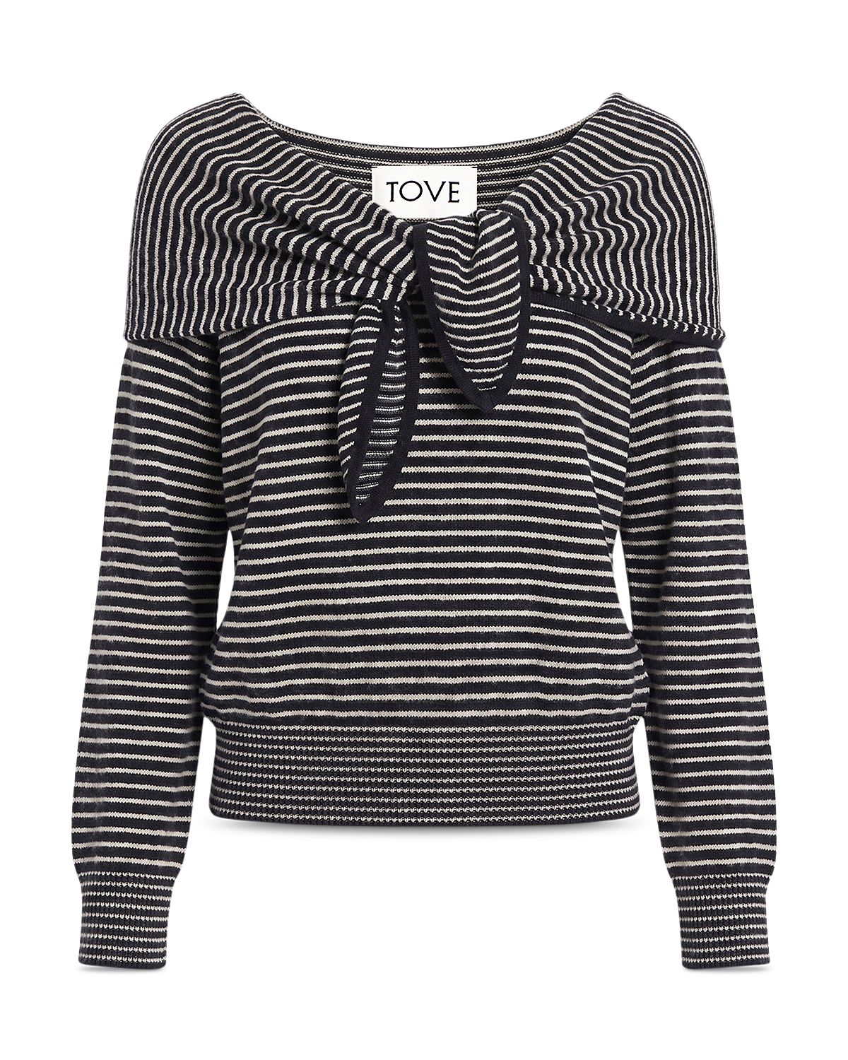 Tove Malia Cashmere Tie Front Sweater