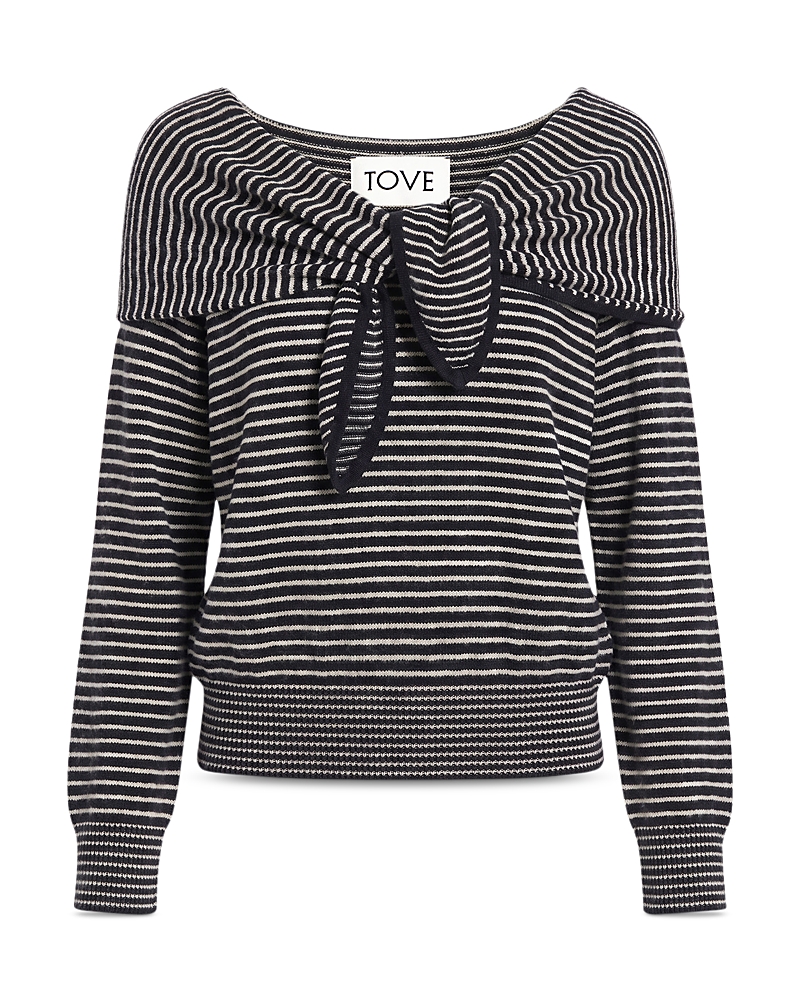 Tove Malia Cashmere Tie Front Sweater