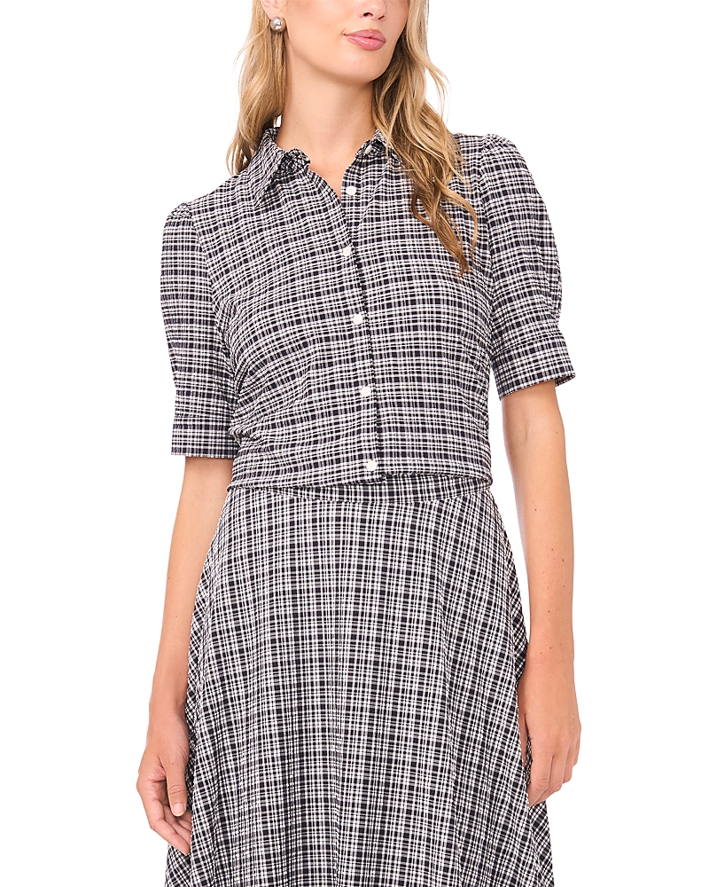 Vince Camuto Puff Sleeve Button Down Shirt