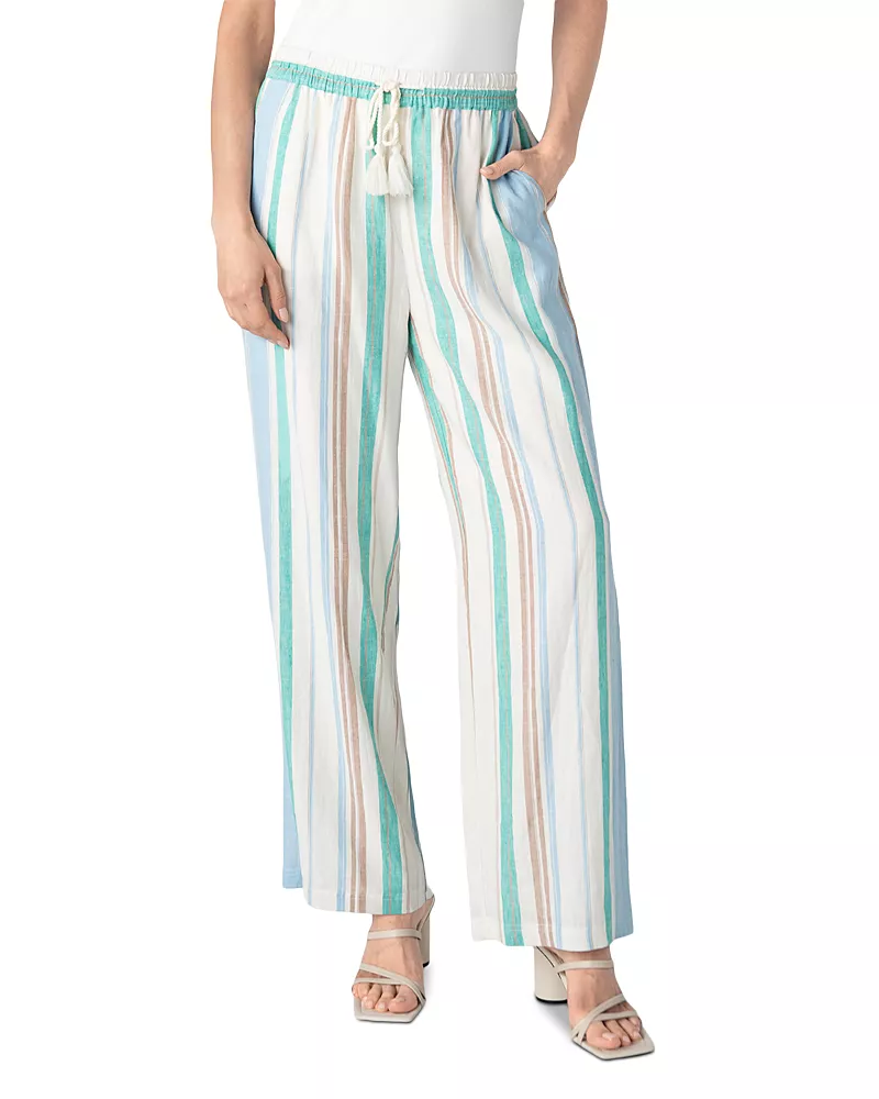 Liverpool Los Angeles Drawstring Wide Leg Pants