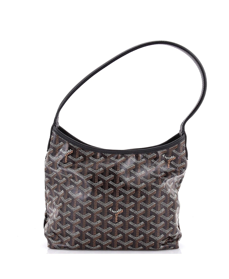 Pre-Owned Goyard Mini Boheme Hobo Coated Canvas