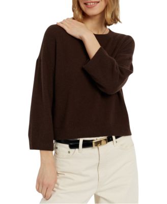 Chinti & Parker Women's Cloud Cashmere Cropped Sleeve Sweater