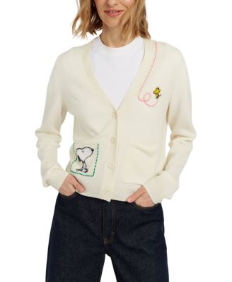 Chinti & Parker Women's Wool-Cashmere Snoopy Pocket Cardigan