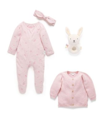 Girls' Zip Footie & Cardigan Gift Set - Baby