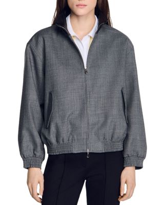 Oversized Leather Collar Jacket