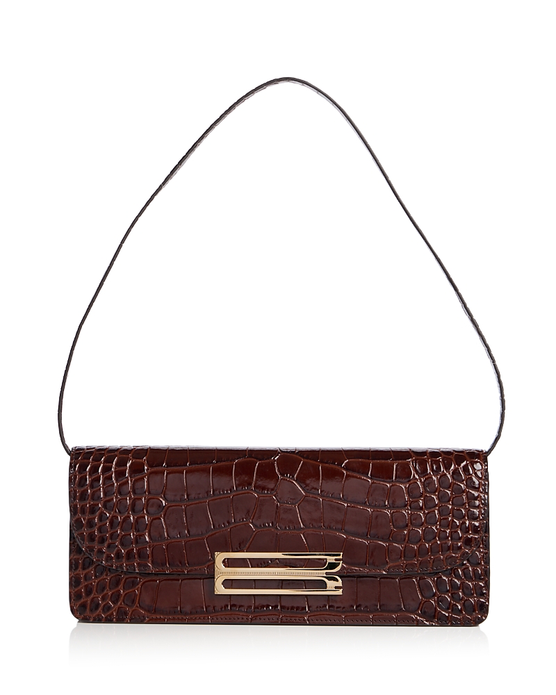 Victoria Beckham Dorian East West Small Leather Clutch
