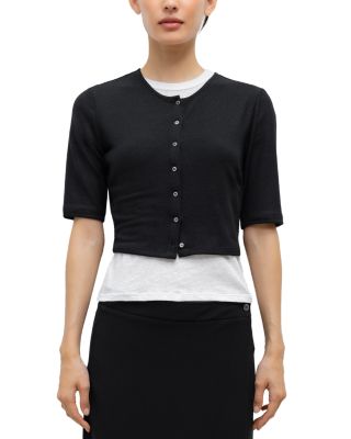 Lauren Mid Sleeve Cardigan Sweater 
