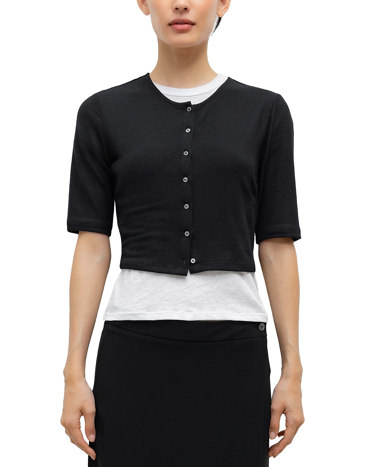Leset Lauren Mid Sleeve Cardigan Sweater
