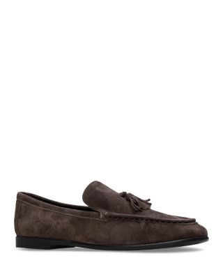 Black Suede Studio Women's Tassel Loafers