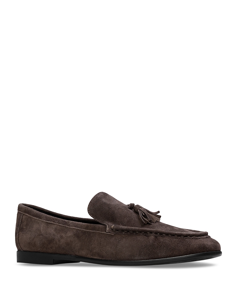 Black Suede Studio Women's Tassel Loafers