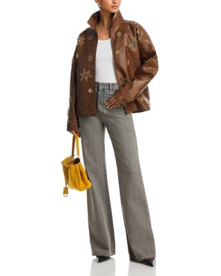 The Zip It Studded Faux Leather Jacket - thumbnail 3