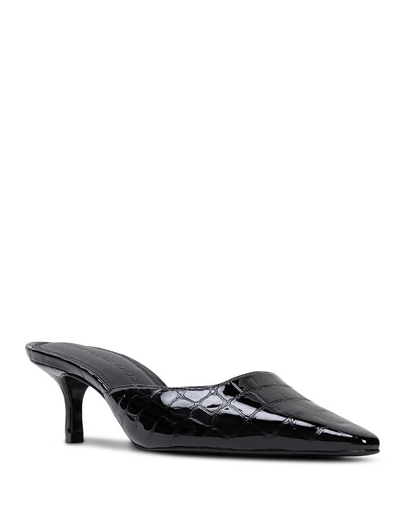 Black Suede Studio Women's Pointed Pumps