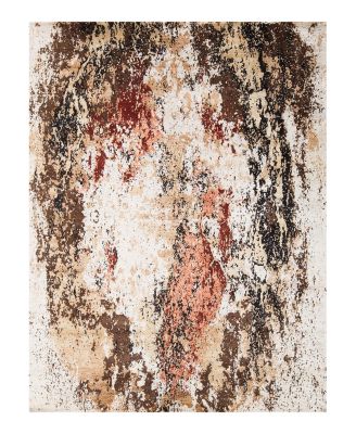 Bokara Rug Co Canvas Art W/ Viscose Pc084 Area Rug, 8' x 10'1"