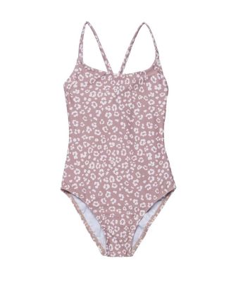 Girls' Leopard Love Criss Cross Back Adjustable One Piece - Little Kid, Big Kid