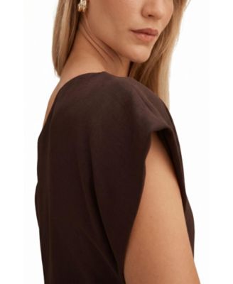Women's Danielle Asymmetrical Neck Mini Dress - thumbnail 3