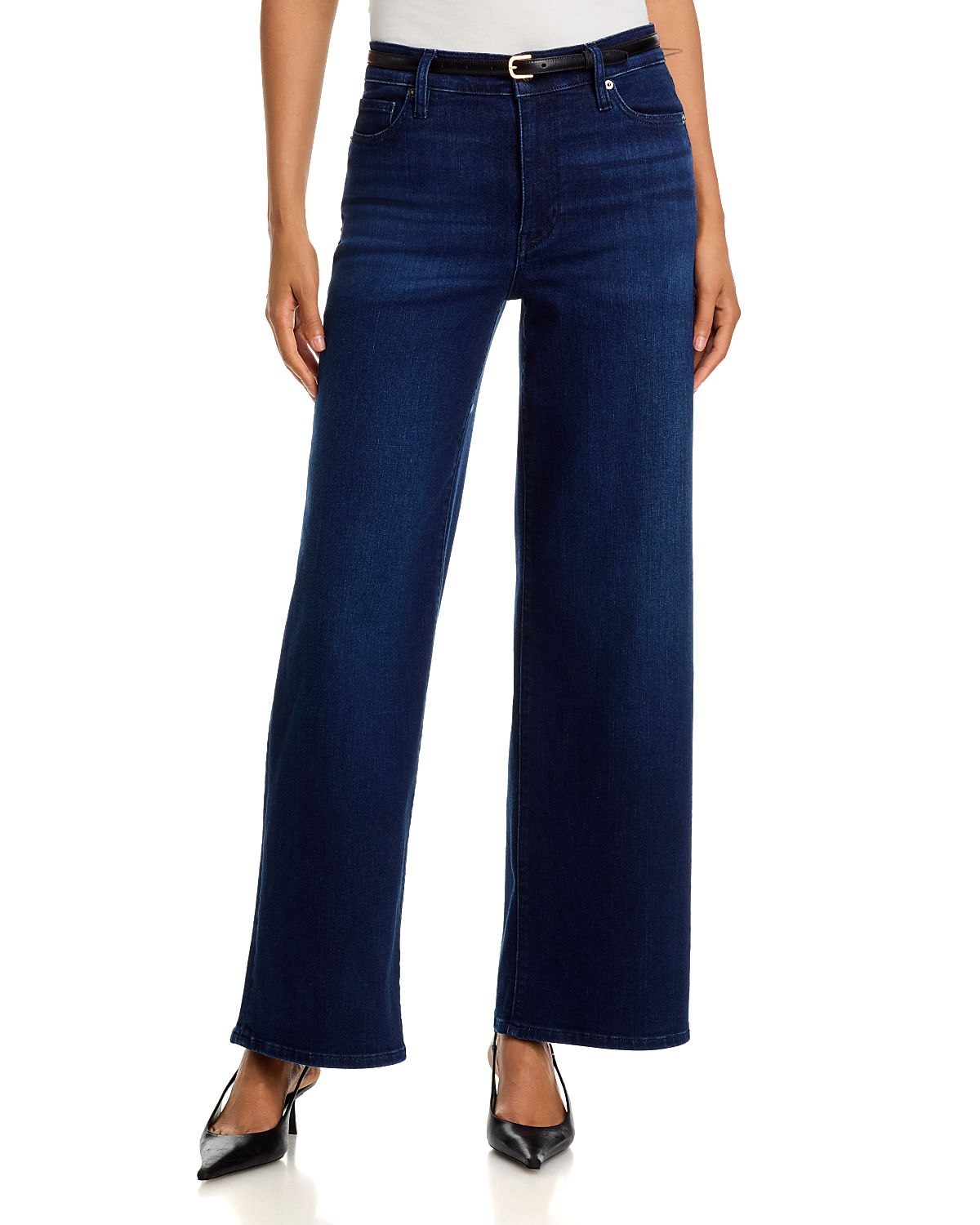 Frame Le Slim High Rise Palazzo Jeans