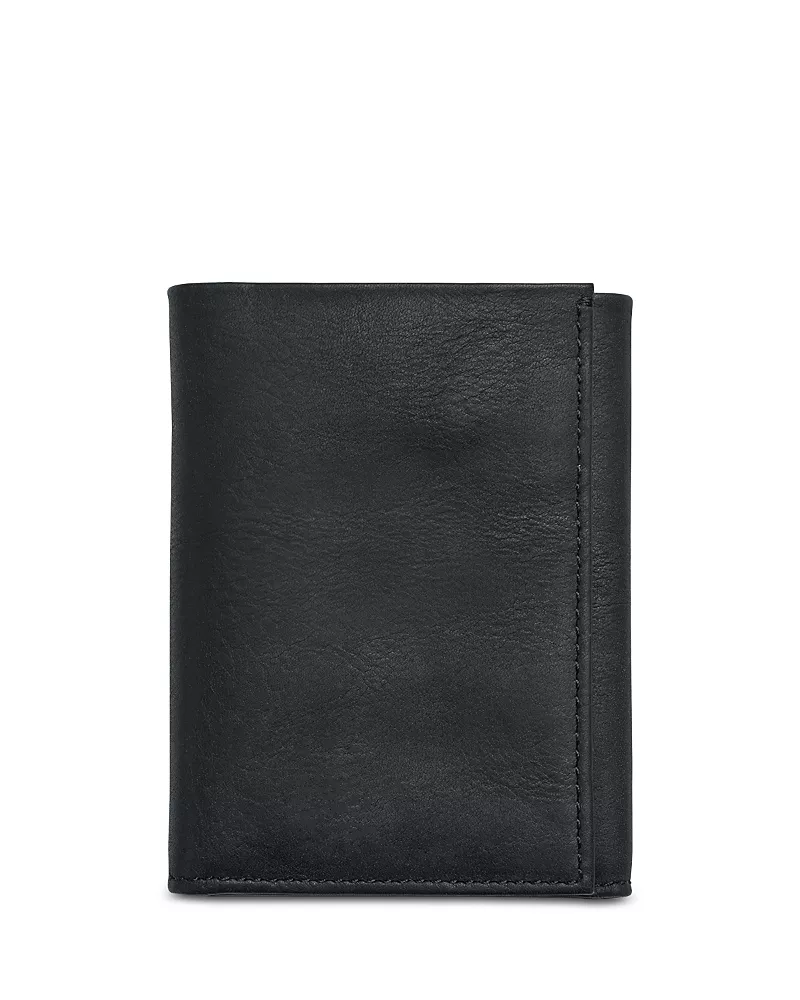 Shinola Trifold Leather Wallet Navigator