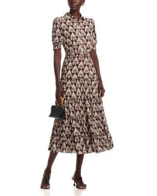 Elbow Sleeve Tiered Maxi Dress - thumbnail 2