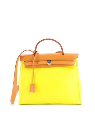 31 Herbag Zip Berline Vache Canvas and Leather