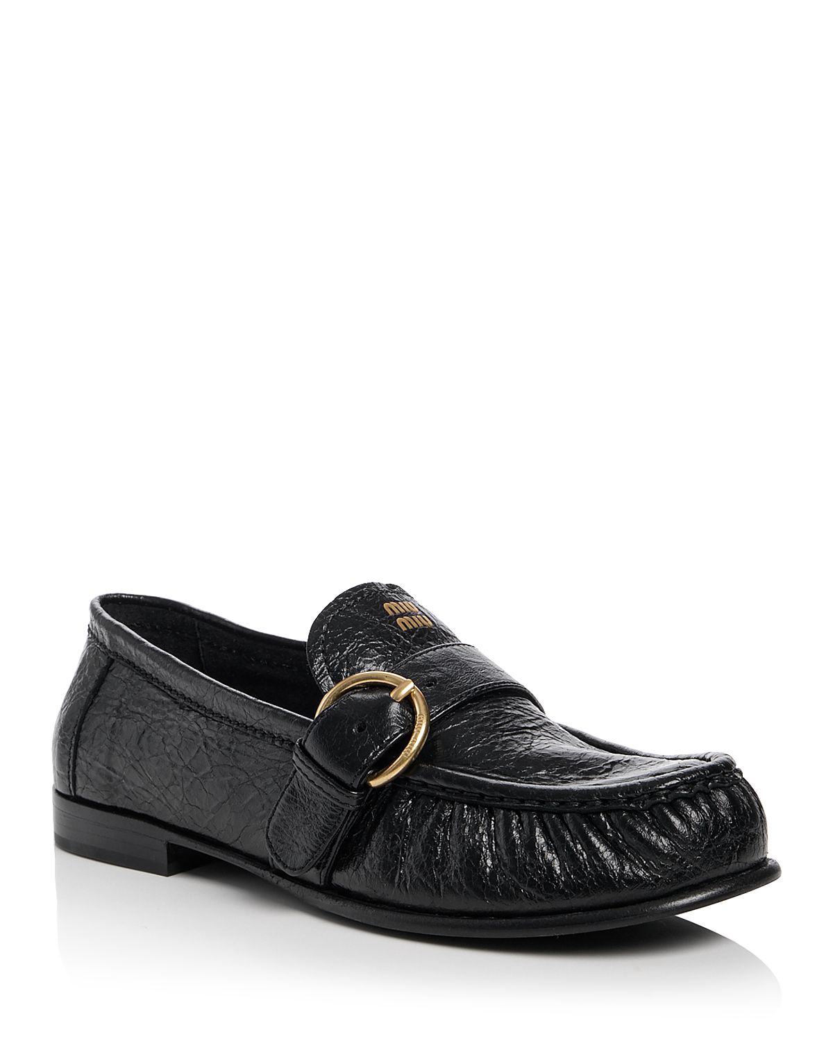 Miu Miu Women's Logo Mocassin Loafers