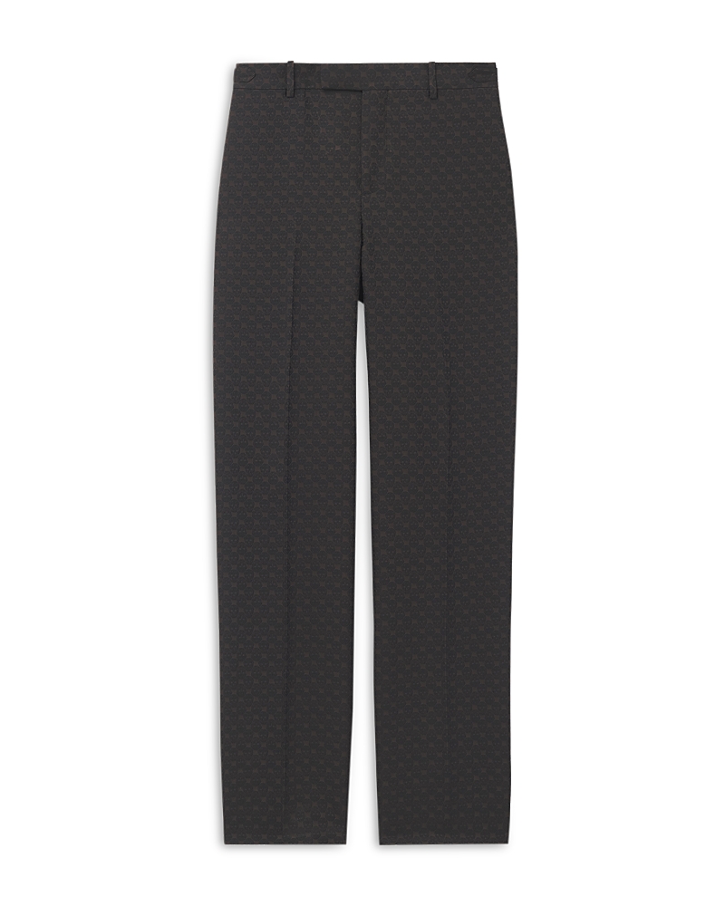 McQueen Skull Jacquard Tailored Trousers