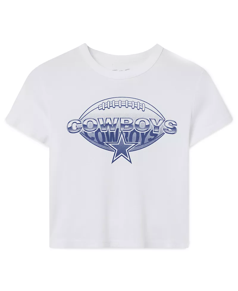 Junk Food Clothing Women's Dallas Cowboys Repeat Baby Tee