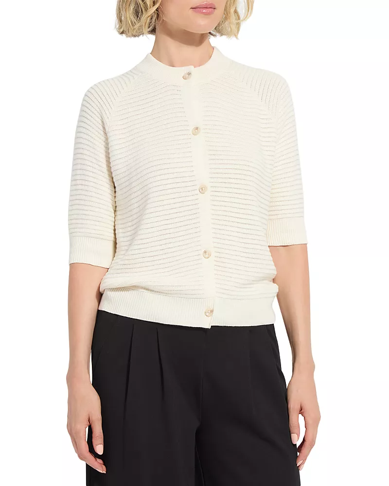 Lysse Regina Crewneck Cardigan Sweater
