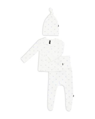 Kyte Baby Girls' Pointelle Take Me Home Hat, Top & Footed Pants Set - Baby