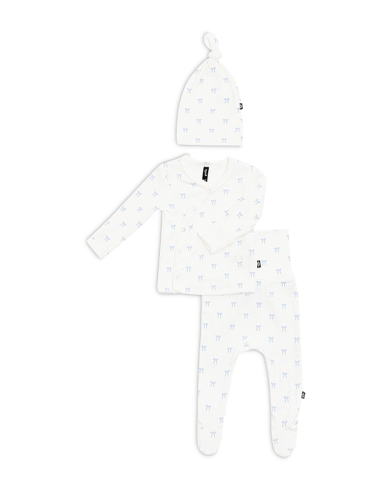 Kyte Baby Girls' Pointelle Take Me Home Hat, Top & Footed Pants Set - Baby