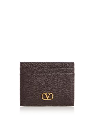 VLogo Signature Leather Card Case
