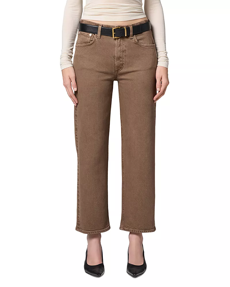 Citizens of Humanity Palma High Rise Straight Jeans in Cocoa