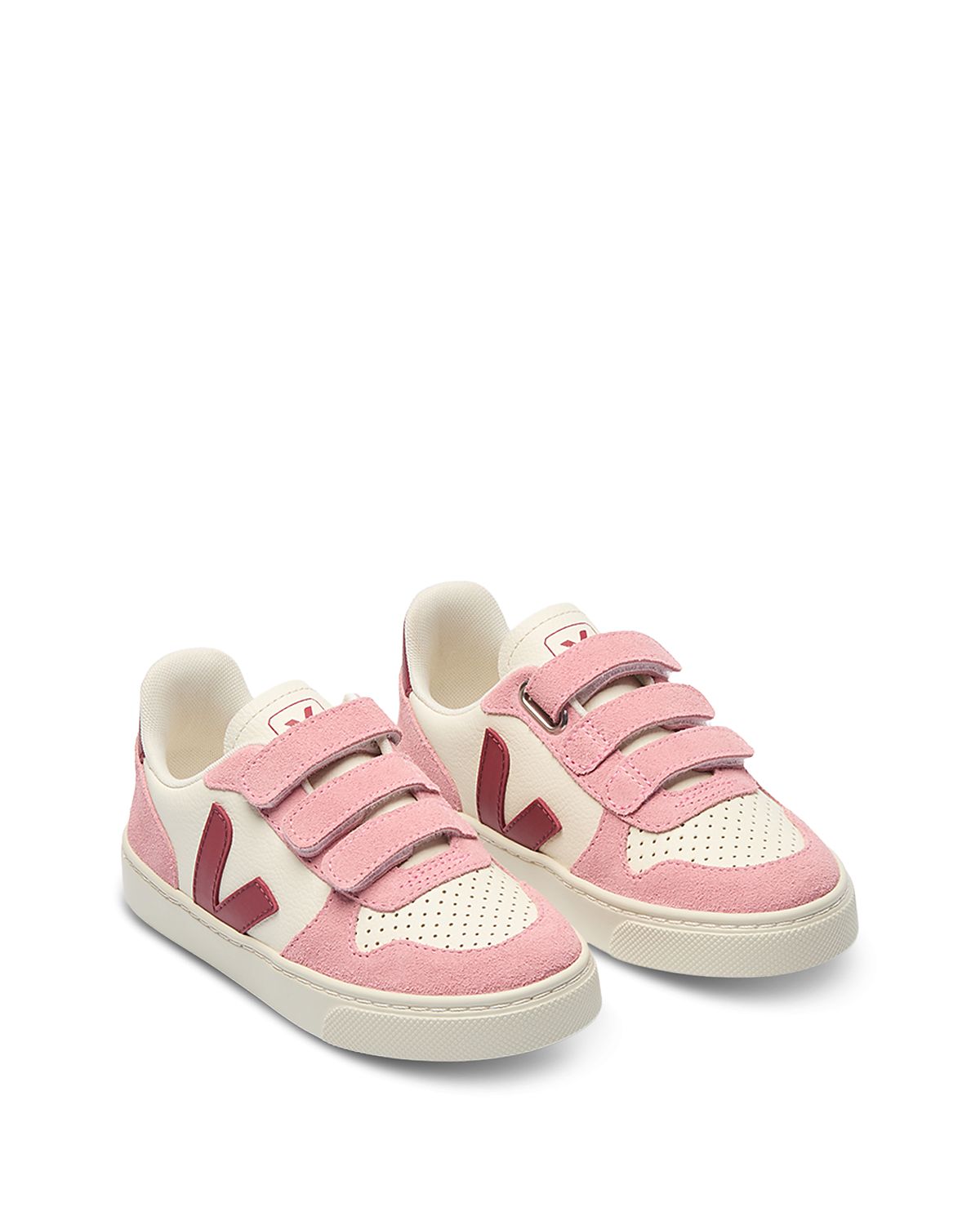 Veja Unisex V-10 Leather Grip Tape Sneakers Toddler, Little Kid
