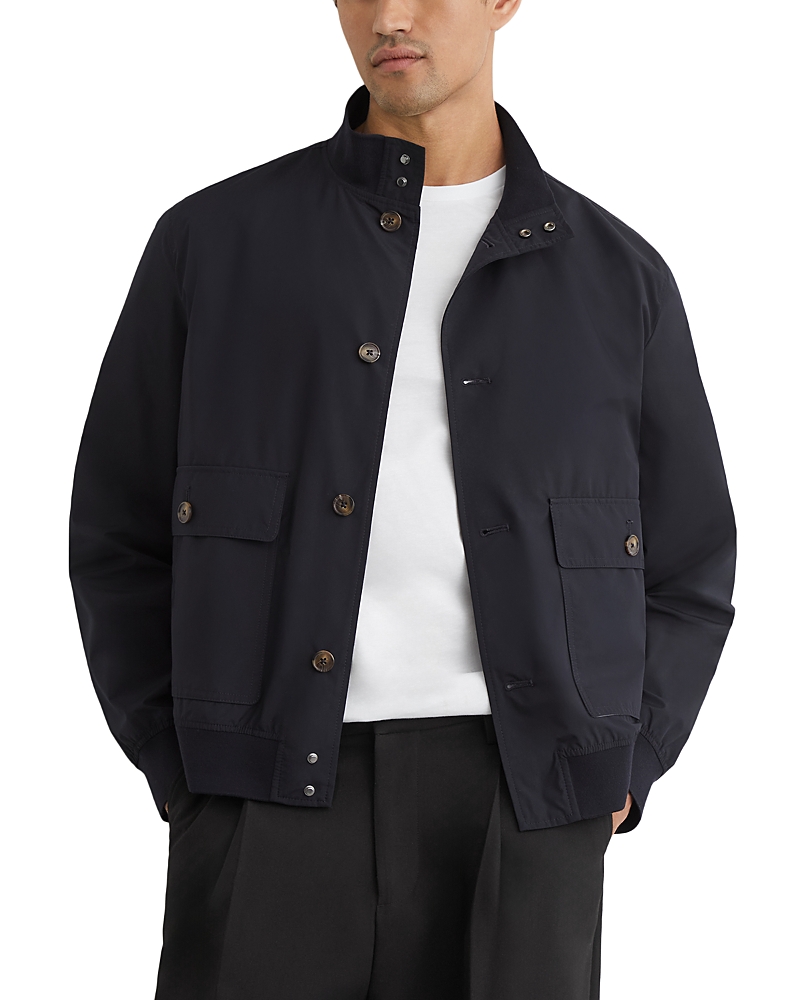 Reiss Latent Funnel Neck Bomber Jacket