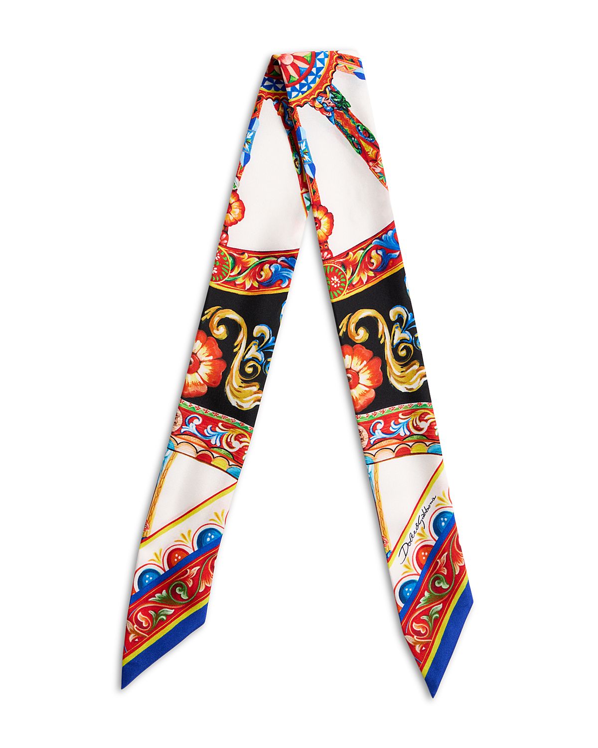 Dolce & Gabbana Carretto Silk Twill Bandeau