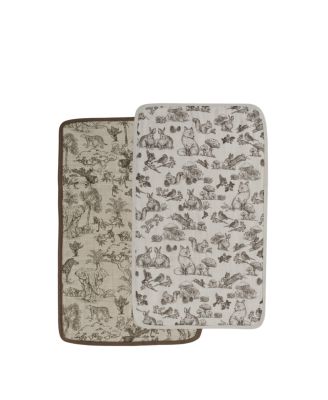  Unisex 2-Piece Muslin Burp Cloths - Baby