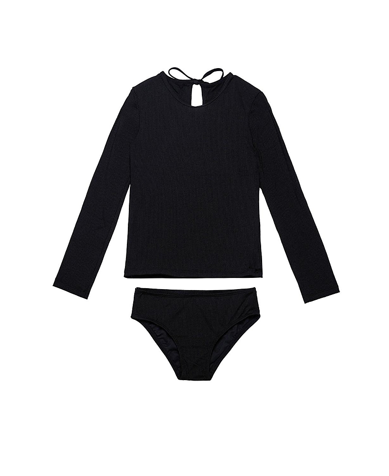 Gottex Kids Girls' Freya Rib Long Sleeve Rash Guard Set - Little Kid, Big Kid