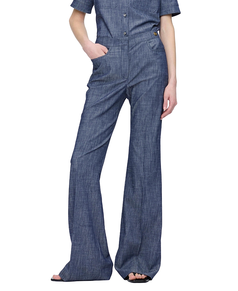 Callas Milano Tonne High Rise Flared Leg Jeans Wash Twill Jean