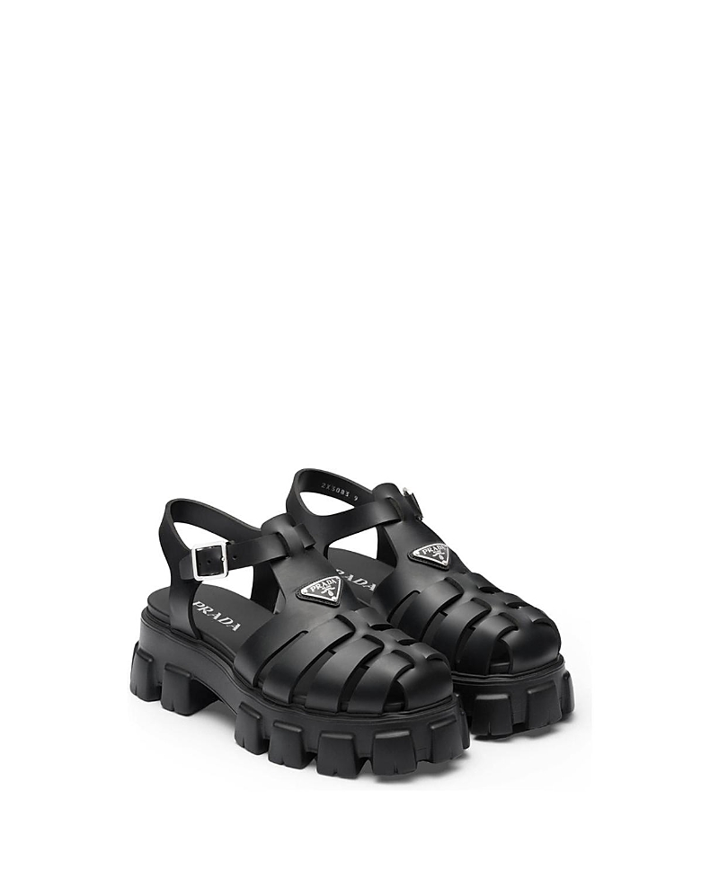 Prada Men's Monolith Rubber Sandals