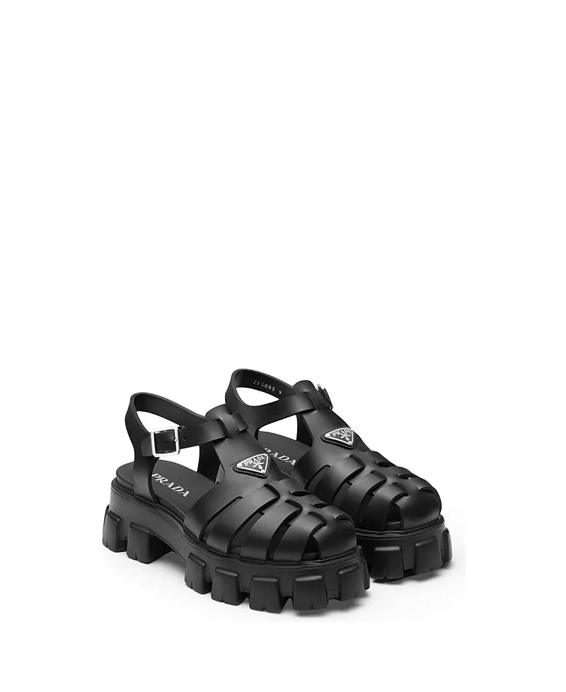 Prada Men's Monolith Rubber Sandals
