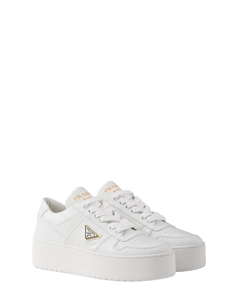 Prada Women's Downtown Bold Leather Sneakers
