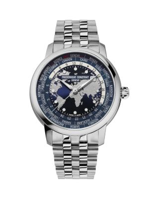 Classic Worldtimer Manufacture Bracelet Watch, 40mm