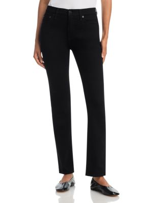 Flexi Wren Mid Rise Slim Jeans in Black
