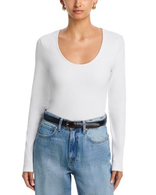 Newport Ribbed Scoop Neck Top