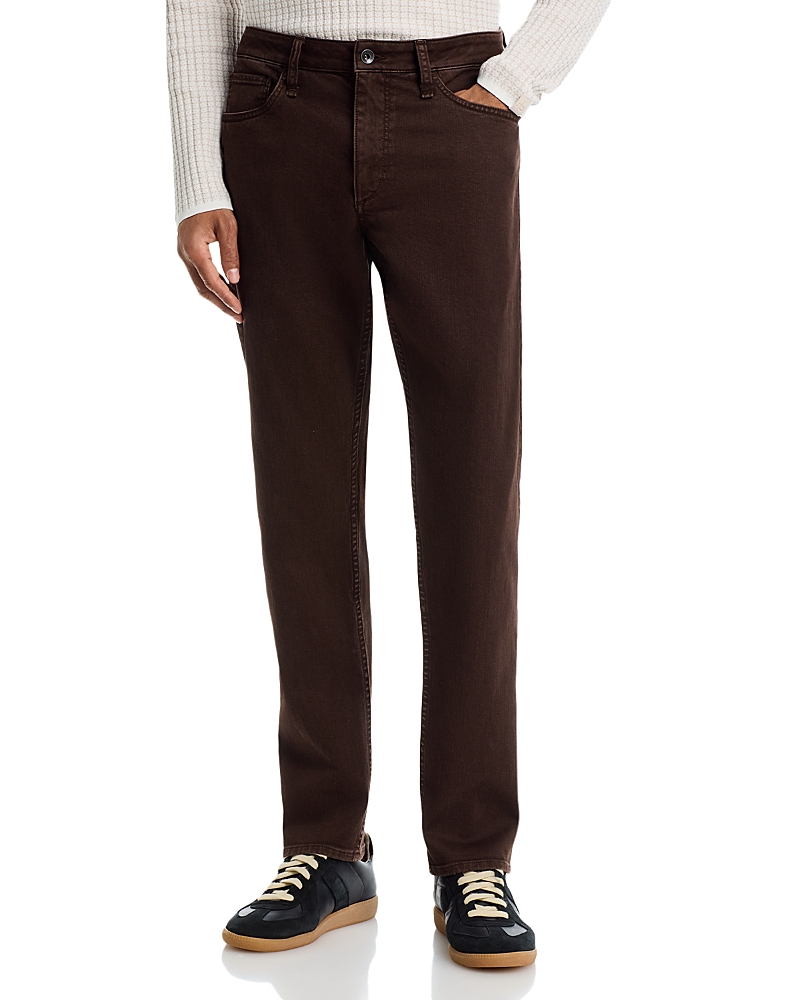rag & bone Straight Fit 3 Aero Stretch 32 Jeans in Dark Brown