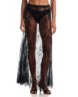 Ikona Sheer Lace Maxi Skirt