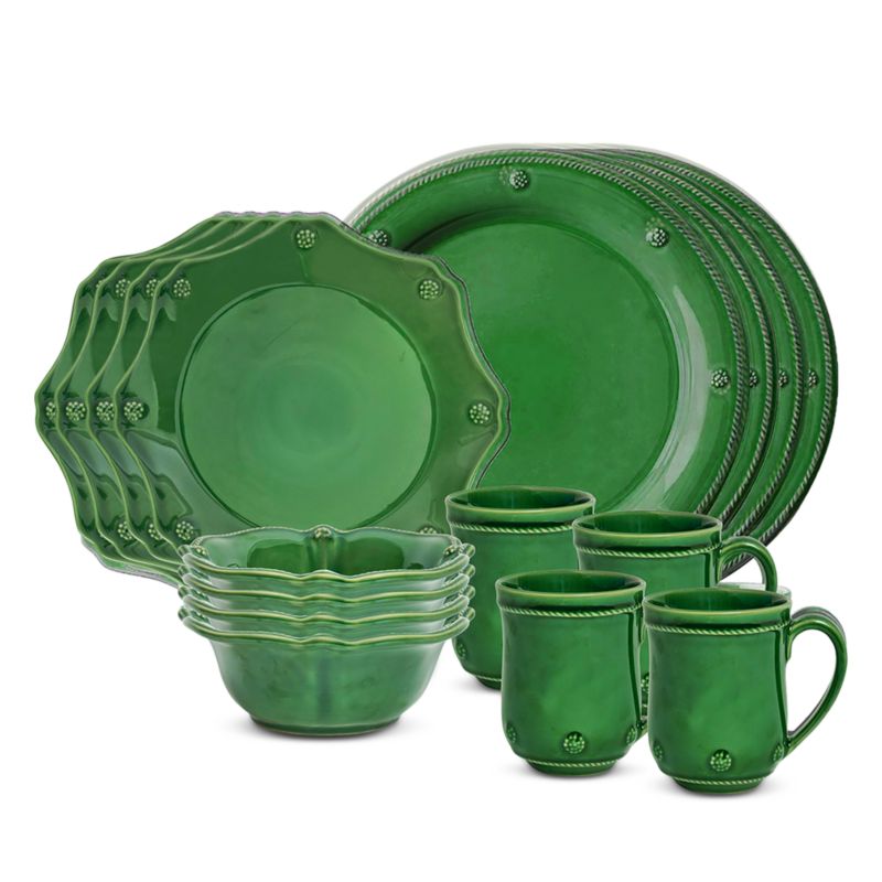 Juliska Berry & Thread 16 Piece Dinnerware Set, Service for 4
