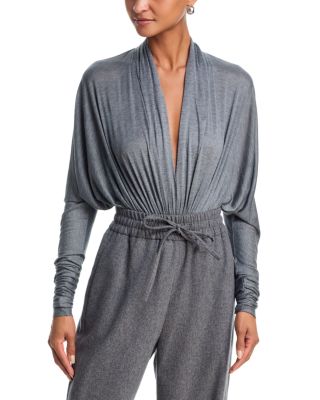 Gathered Long Sleeve Bodysuit