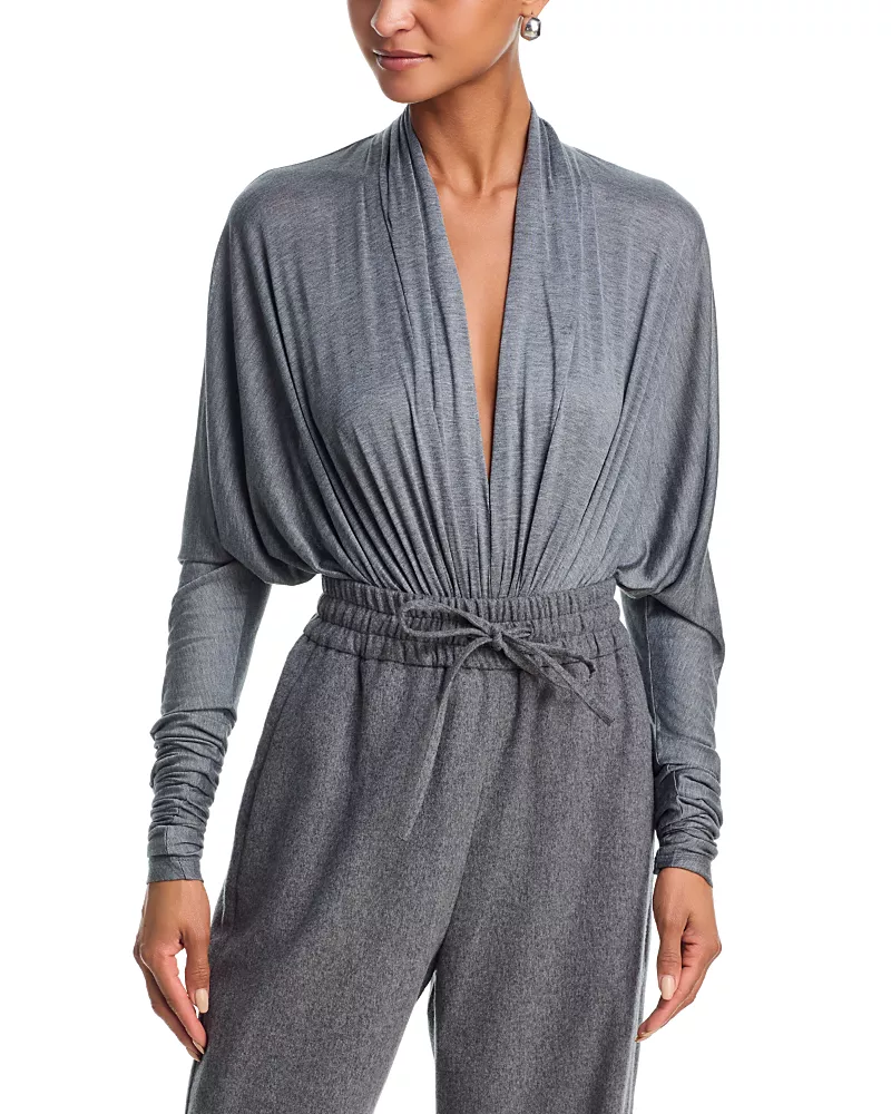 Co Gathered Long Sleeve Bodysuit