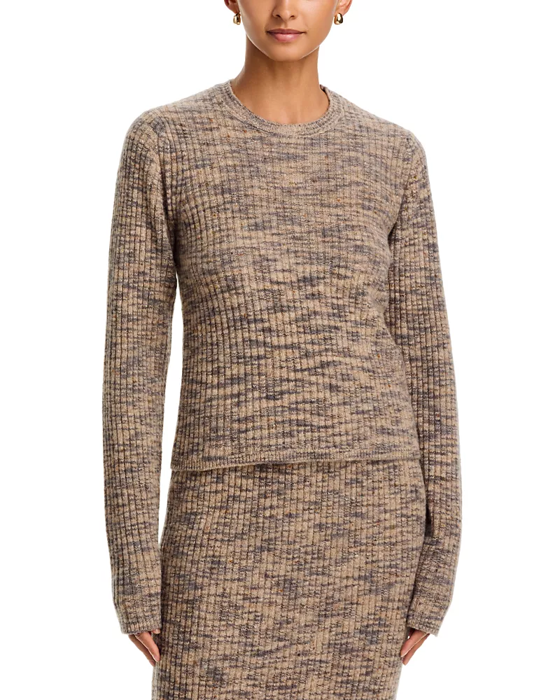 Co Wool and Cashmere Blend Ruched Knit Top